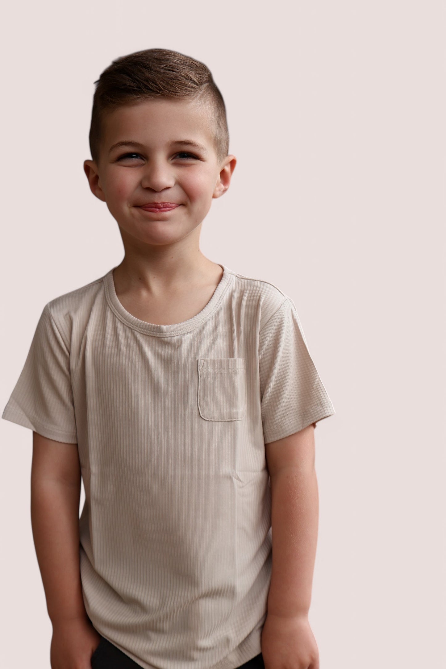 TOTALLY TAN RIB DREAM POCKET TEE