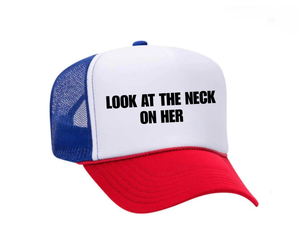 Look At The Neck On Her Trucker Hat
