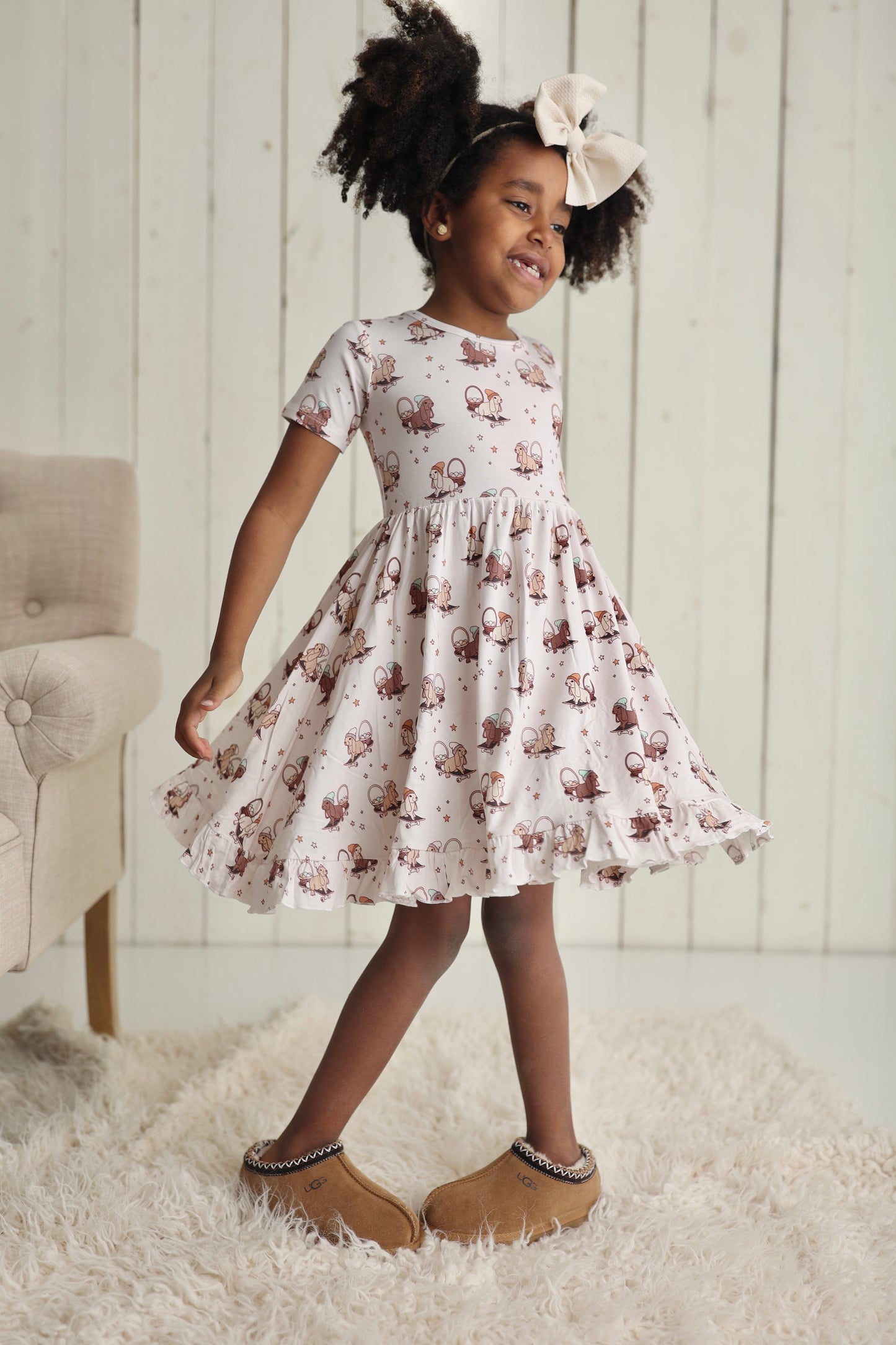 SKATING EGG HUNT DREAM RUFFLE DRESS