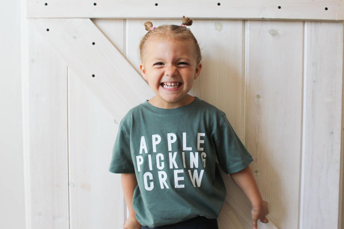 Distressed Apple Picking Crew Toddler/Youth T-Shirt