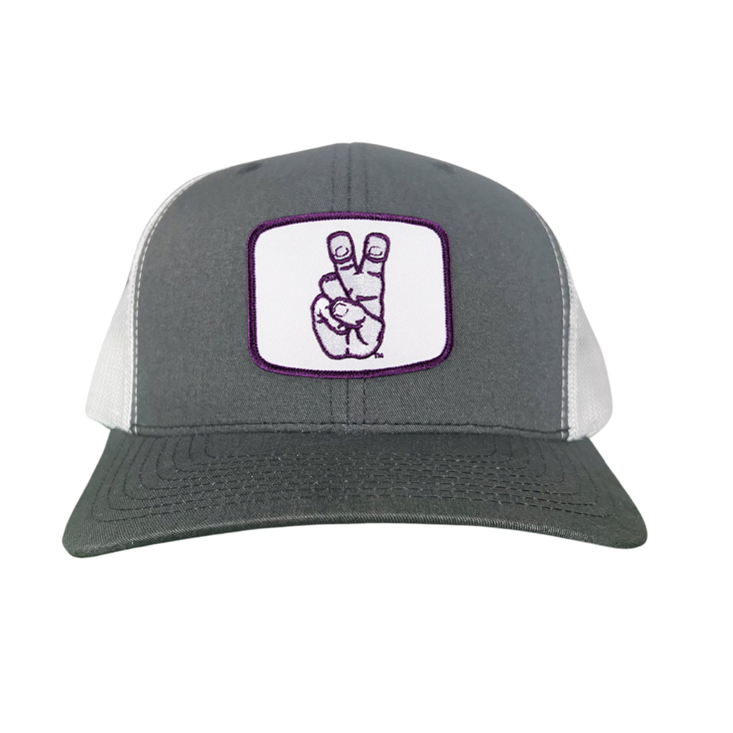 TCU Frog Hand Square Shape / Curved Bill Mesh Snapback / 126 / TCU001