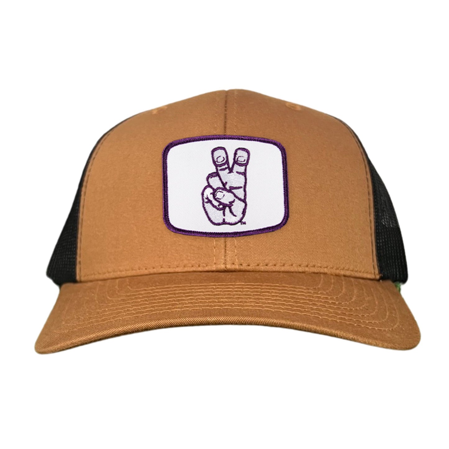 TCU Frog Hand Square Shape / Curved Bill Mesh Snapback / 126 / TCU001