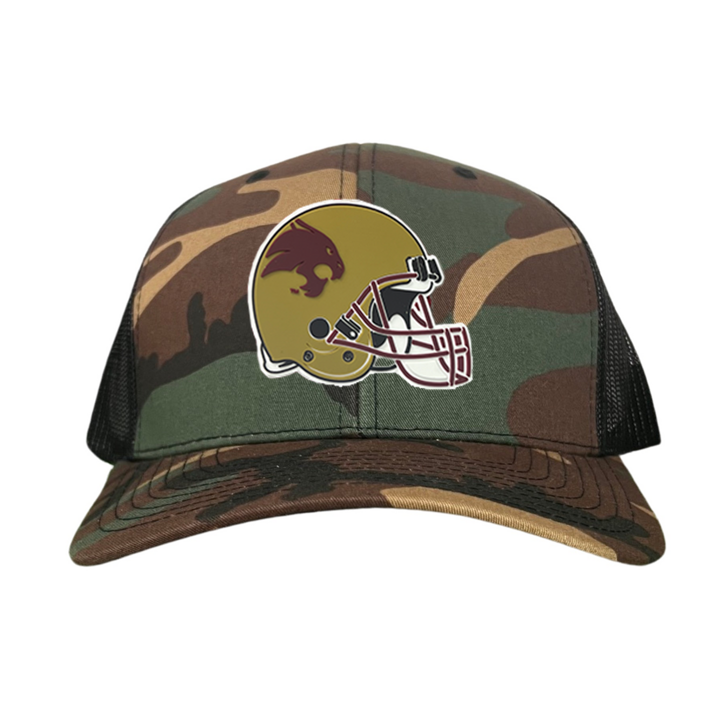 Texas State Bobcats Helmet Rubber Patch / Hats / 267 / TXST267 / MM
