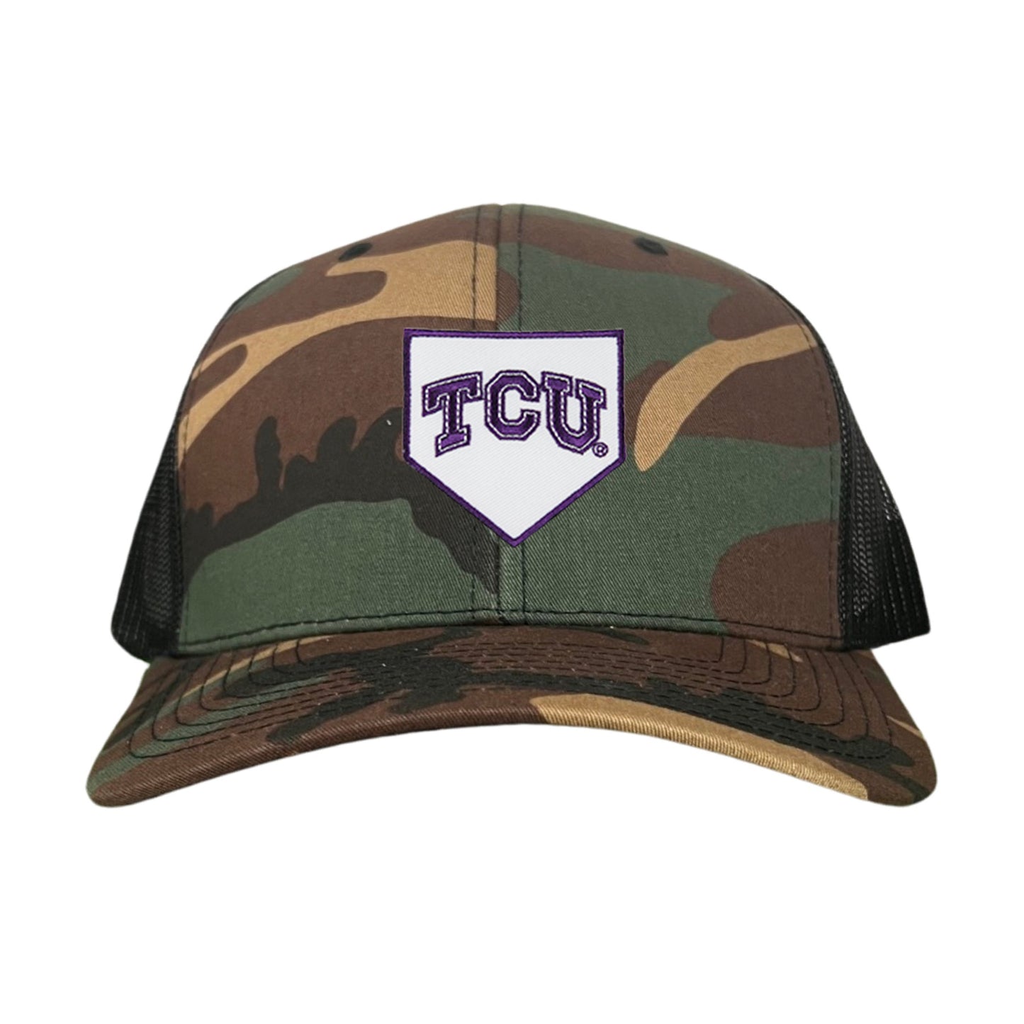 TCU Horned Frogs Baseball Cap Home Plate / Hat / TCU025 / 221 / MM