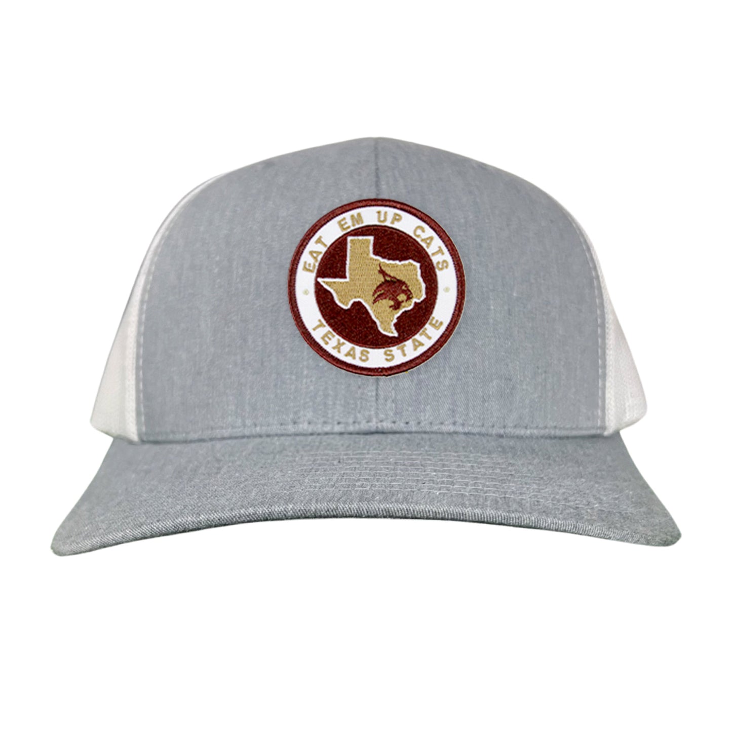 Texas State Eat Em Up Cats State of Texas Supercat Circle Patch / Hats / 097 / TXST018