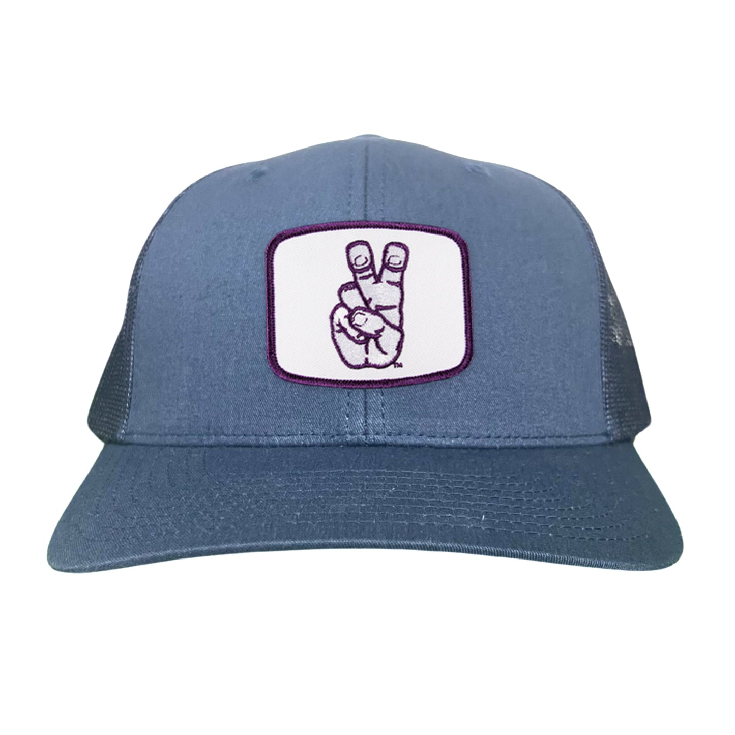 TCU Frog Hand Square Shape / Curved Bill Mesh Snapback / 126 / TCU001