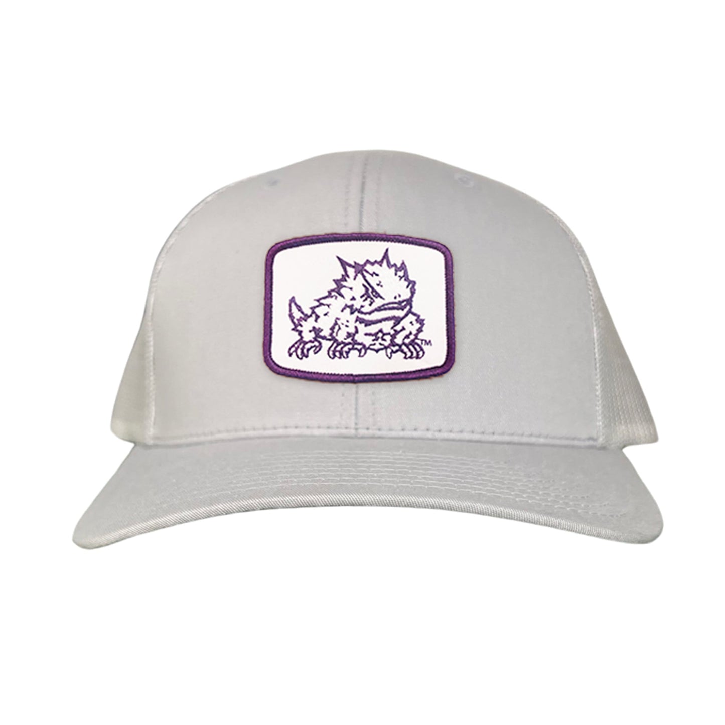 TCU Horned Frog Square Patch / Curved Bill Mesh Snapback / 121 - TCU005