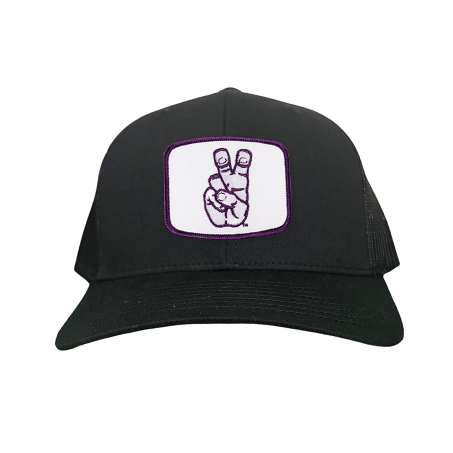 TCU Frog Hand Square Shape / Curved Bill Mesh Snapback / 126 / TCU001