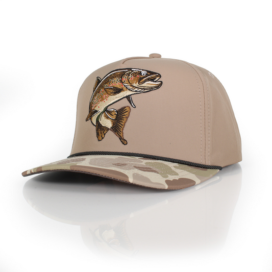 Brown Trout Rope Cap Fly Fishing 5-Panel