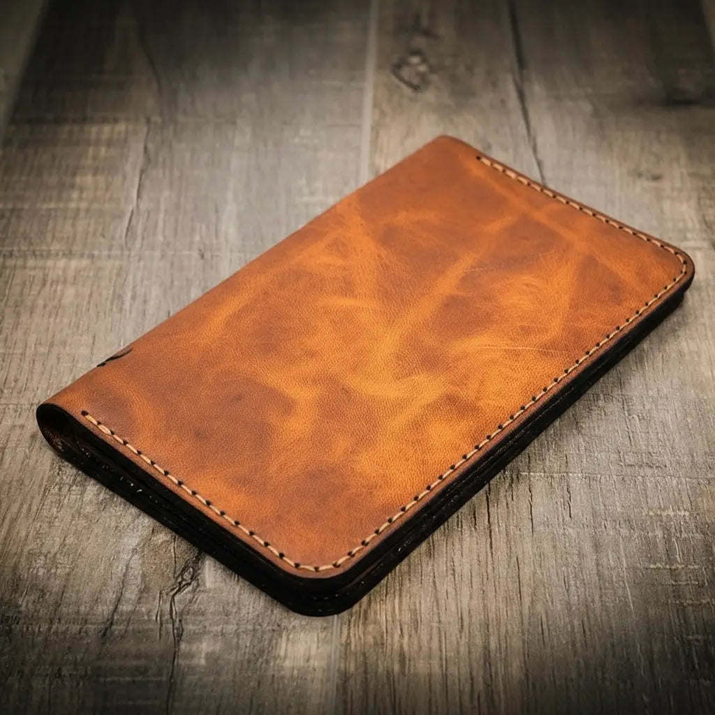 Badge Long Wallet - Chestnut