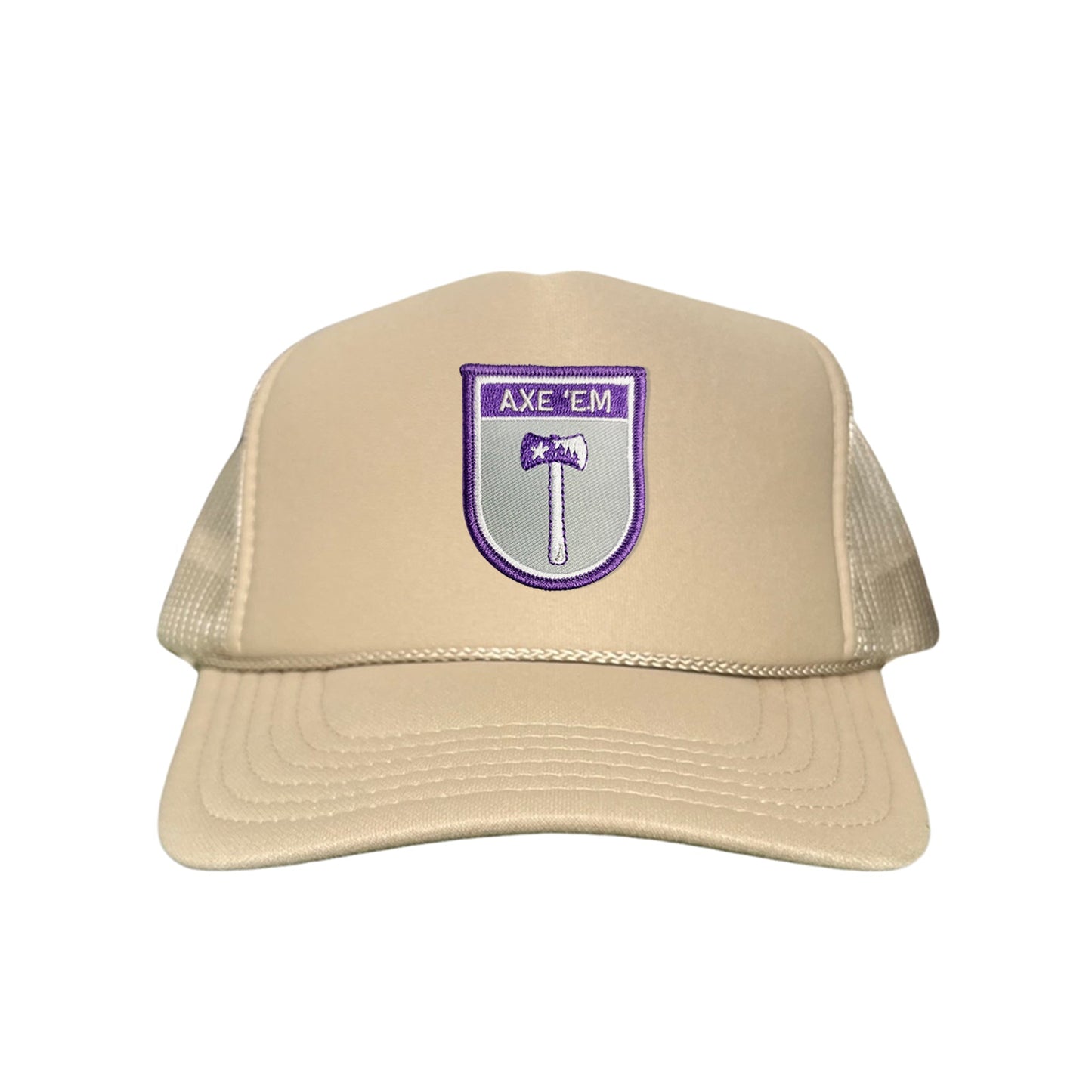 SFA / AXE'EM SHIELD PATCH  / Curved Bill Mesh Snapback 100 / SFA006