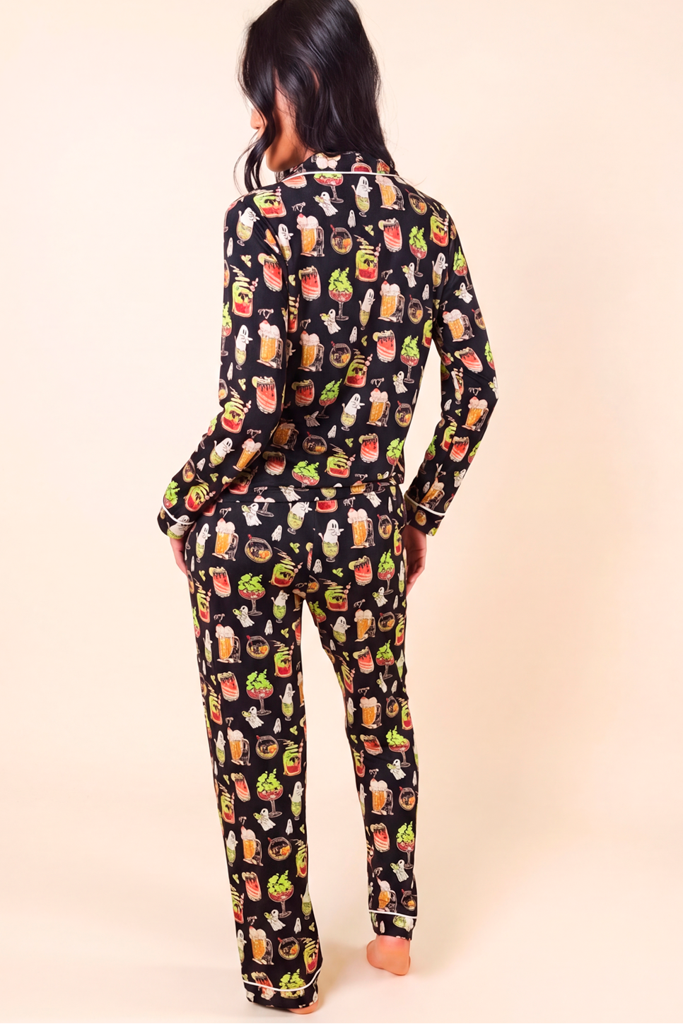 The Potions Pub | Halloween Cocktail SleepDeep™ Women’s Long Sleeve Pajama Set