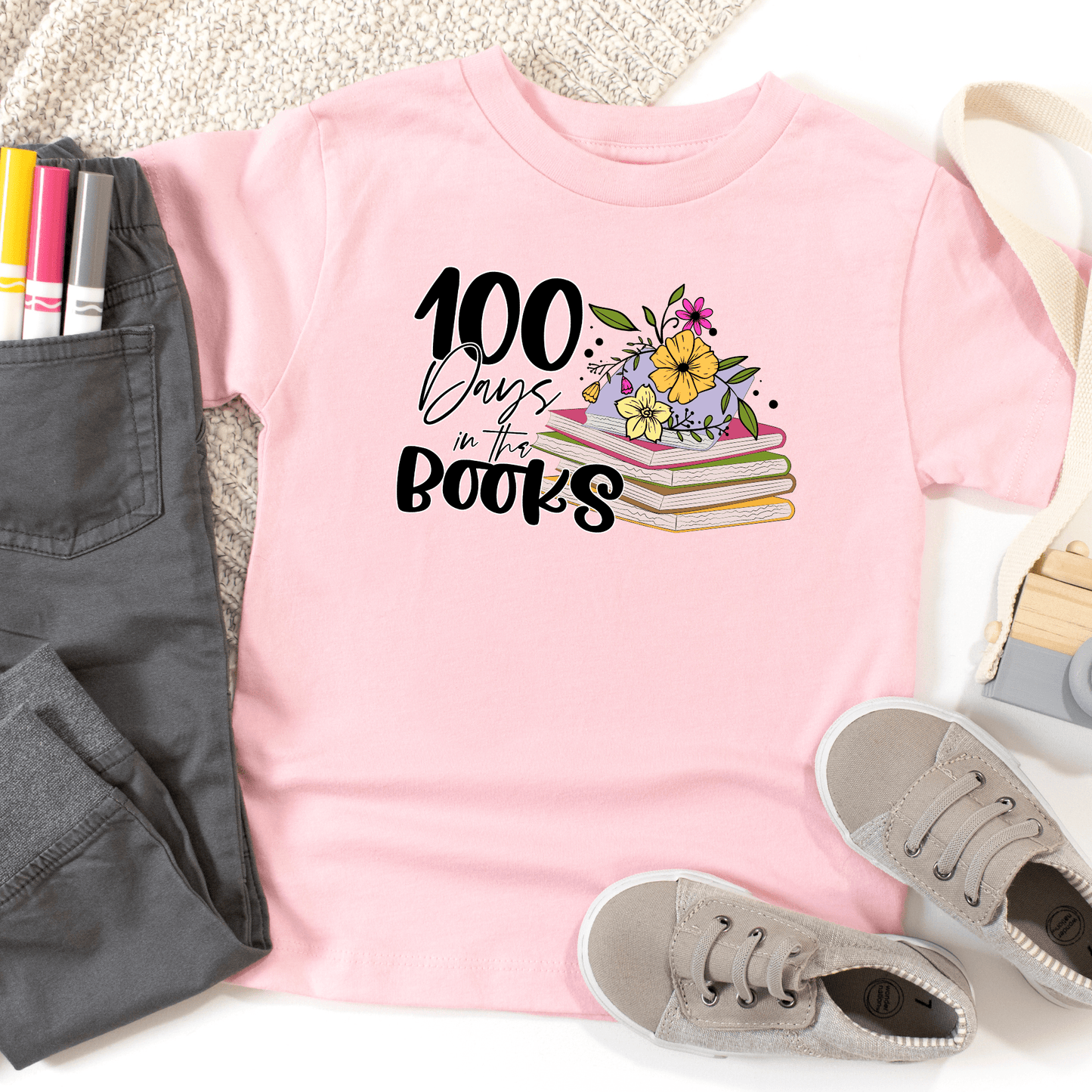 100 Days in the Books Kids T-Shirt