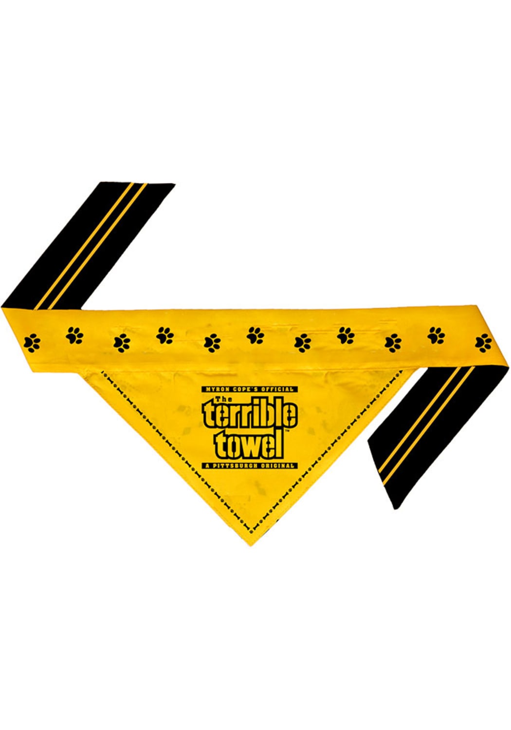 Pittsburgh Steelers Terrible Towel Pet Bandana – Reversible  | NFL Licensed Gear
