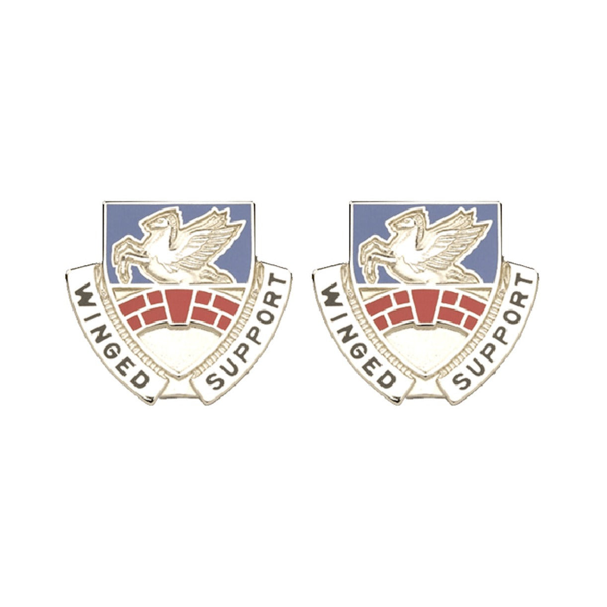 104th Aviation Pennsylvania Distinctive Unit Insignia - Pair - WINGED SUPPORT