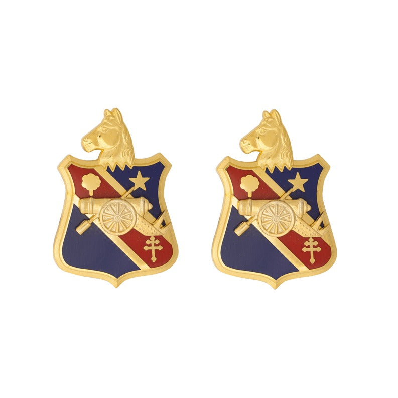 104th Field Artillery Unit Crest DUI - 1 Pair