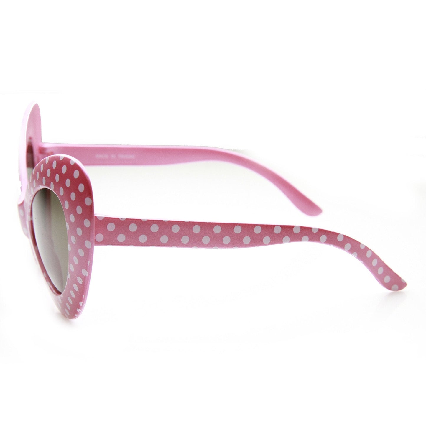 1950's Retro Womens Fashion Oversize Polka Dot Novelty Cat Eye Sunglasses 9549