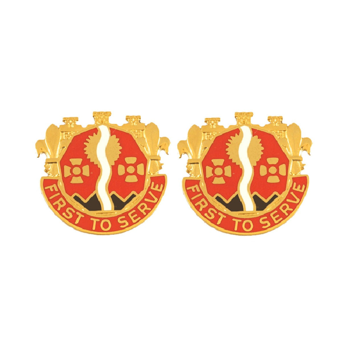 109th Engineering Group South Dakota Distinctive Unit Insignia - Pair - FIRST TO SERVE
