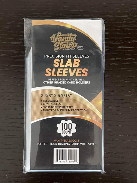 Precision Fit Slab Sleeves 500 Count (5 Packs) for slabbed Baseball Football Hockey Basketball Cards