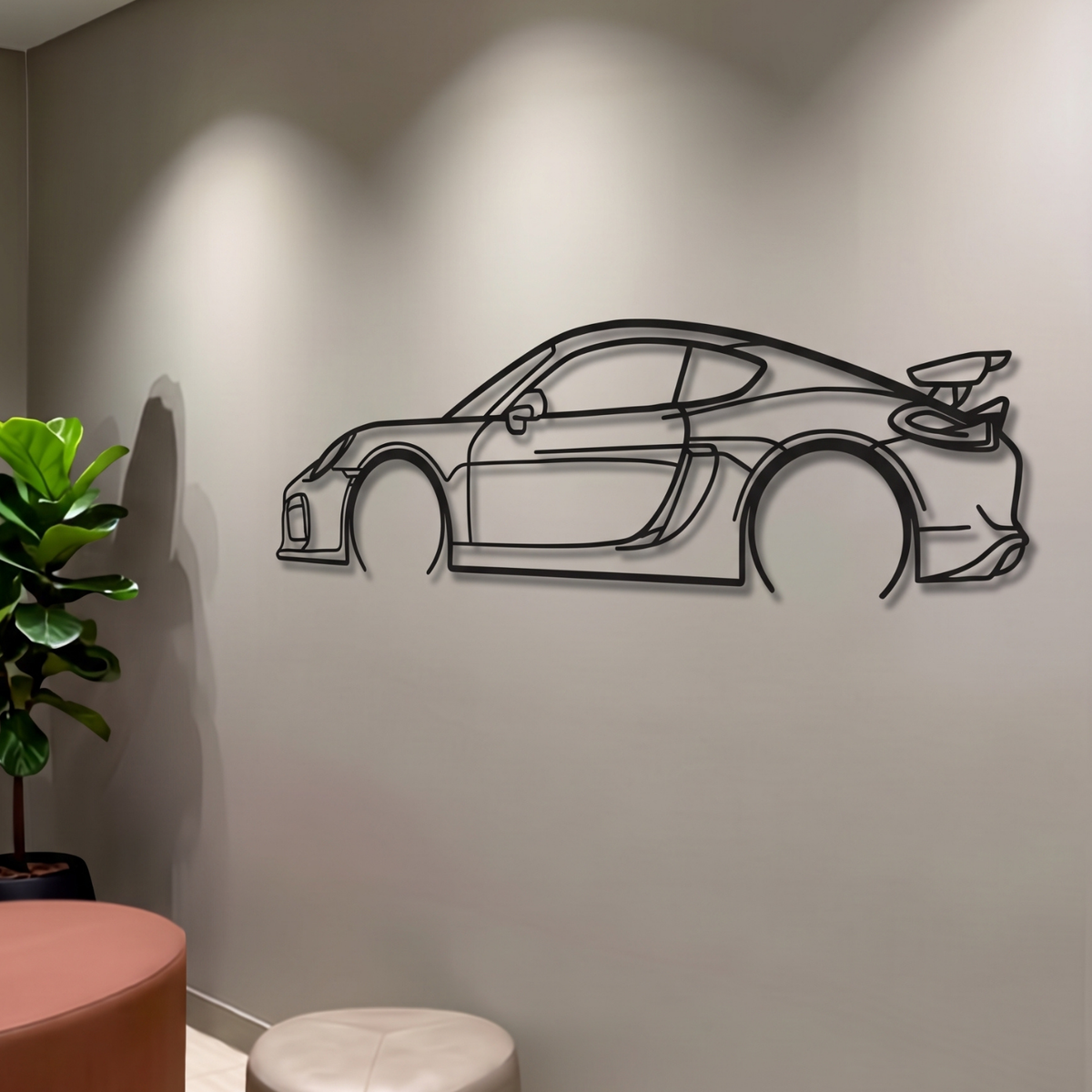 2016 Cayman GT4 981 Metal Car Wall Art - MT0897