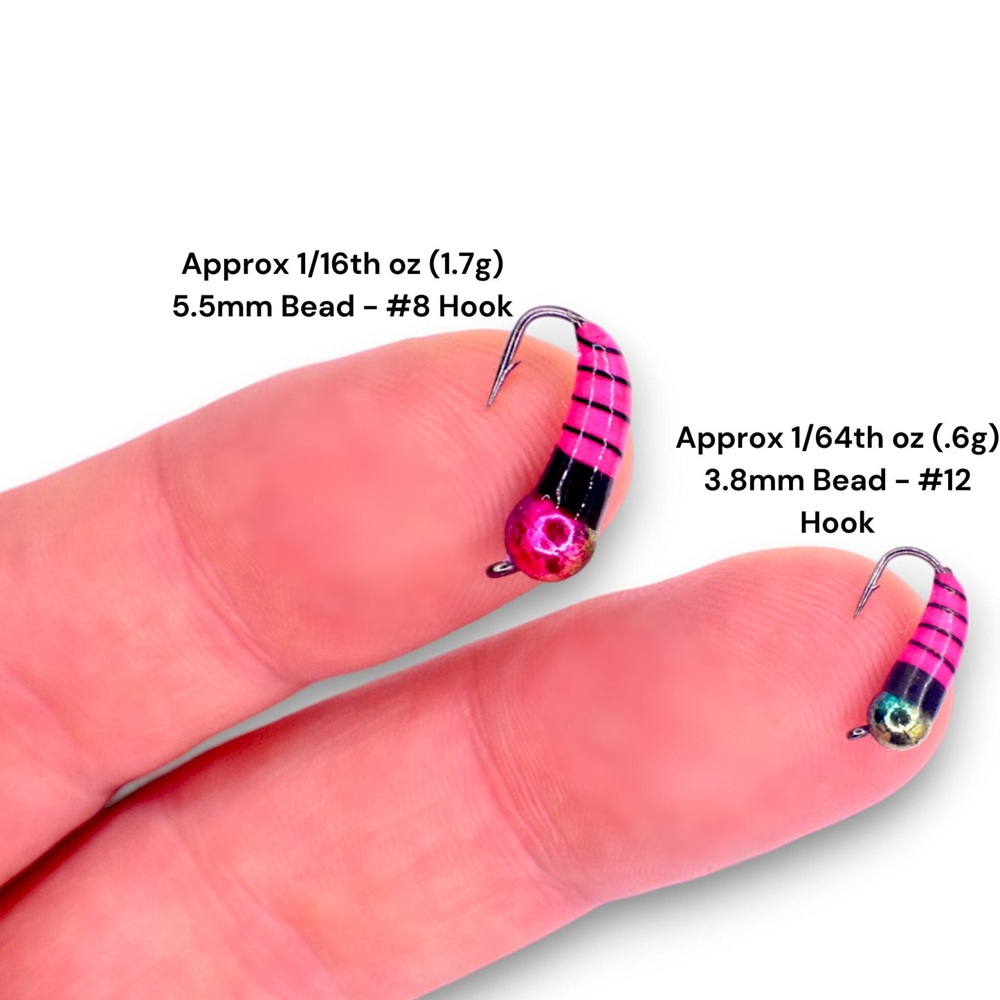 METALLIC RAINBOW PINK TUNGSTEN AKUA JIG SKUD