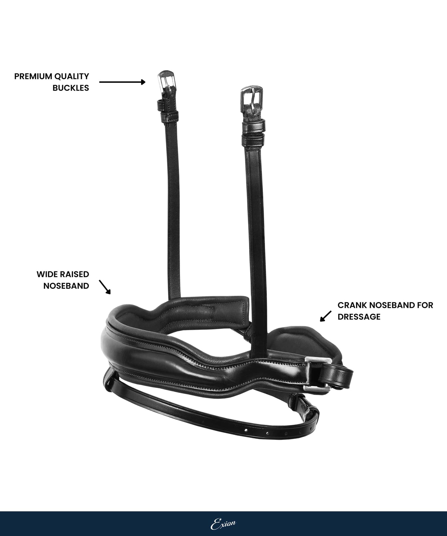 Replacement Noseband of ExionPro 'Leo' Classic Dressage Bridle