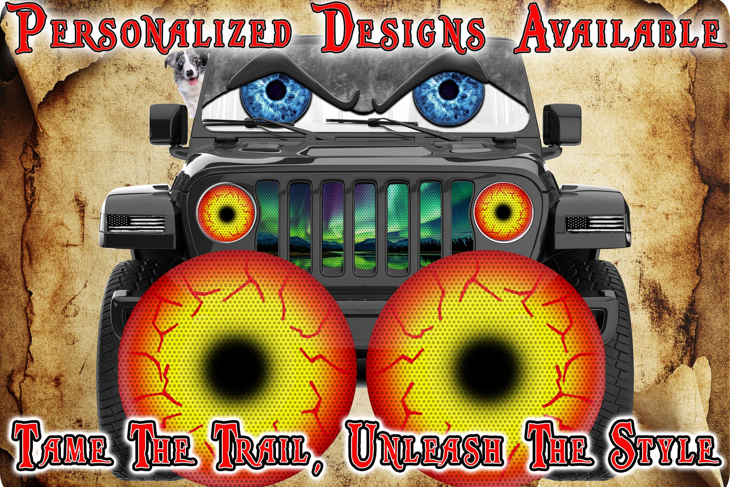 Red and yellow siths eye