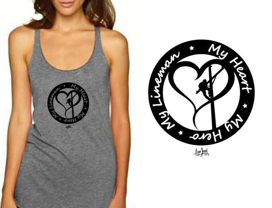 My Heart My Lineman Tank