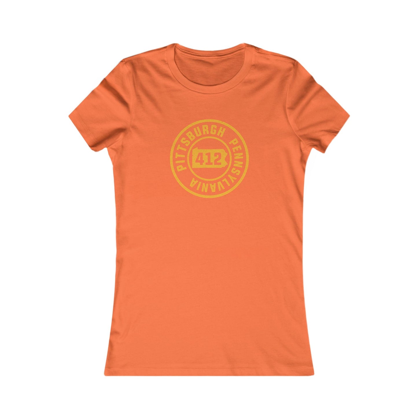 412 Area Code Pittsburgh Pa Stamped Women's  Slim Feminine Fit T-Shirt