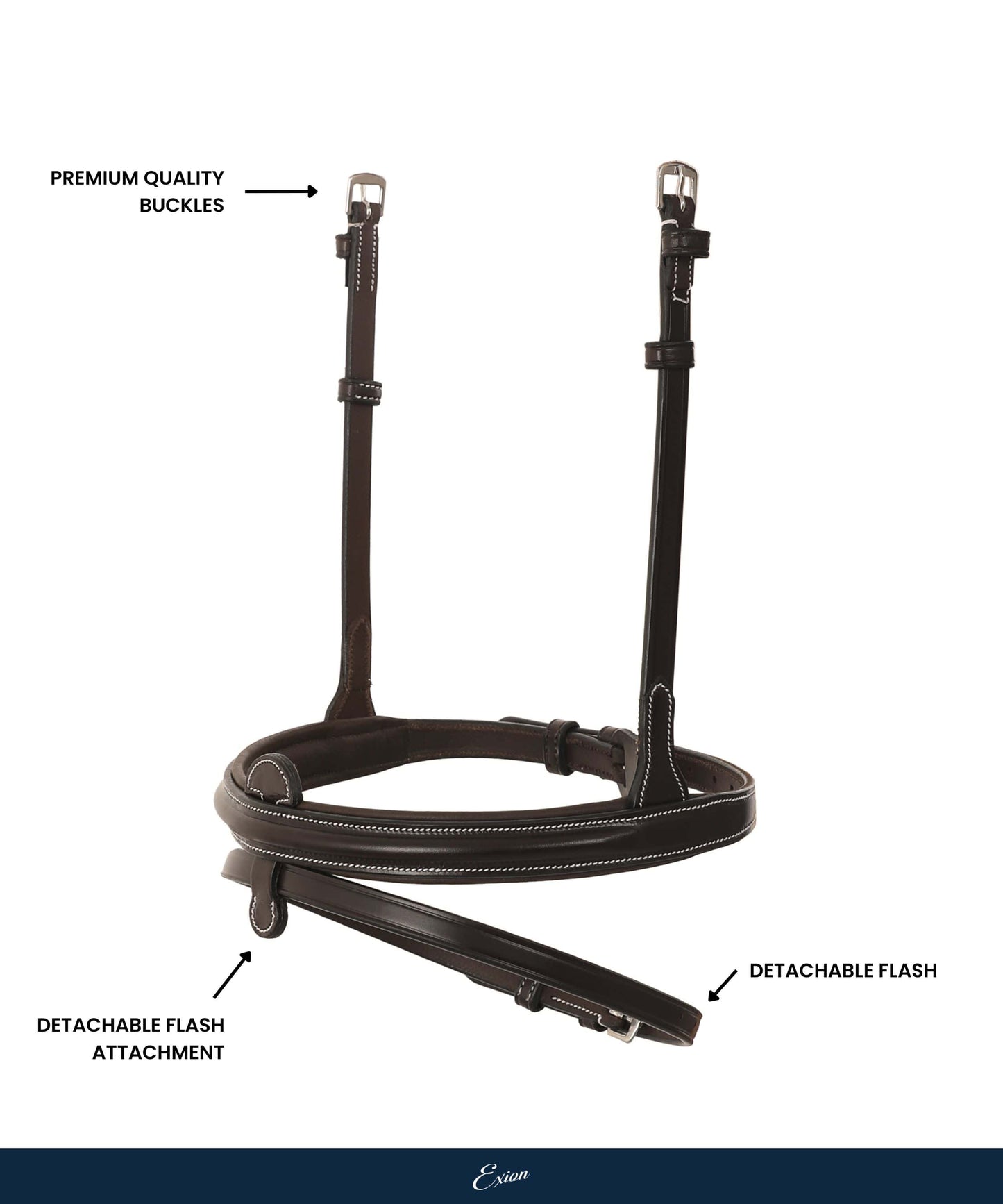 Replacement Noseband of ExionPro Detachable Flash Thin Raised Bridle
