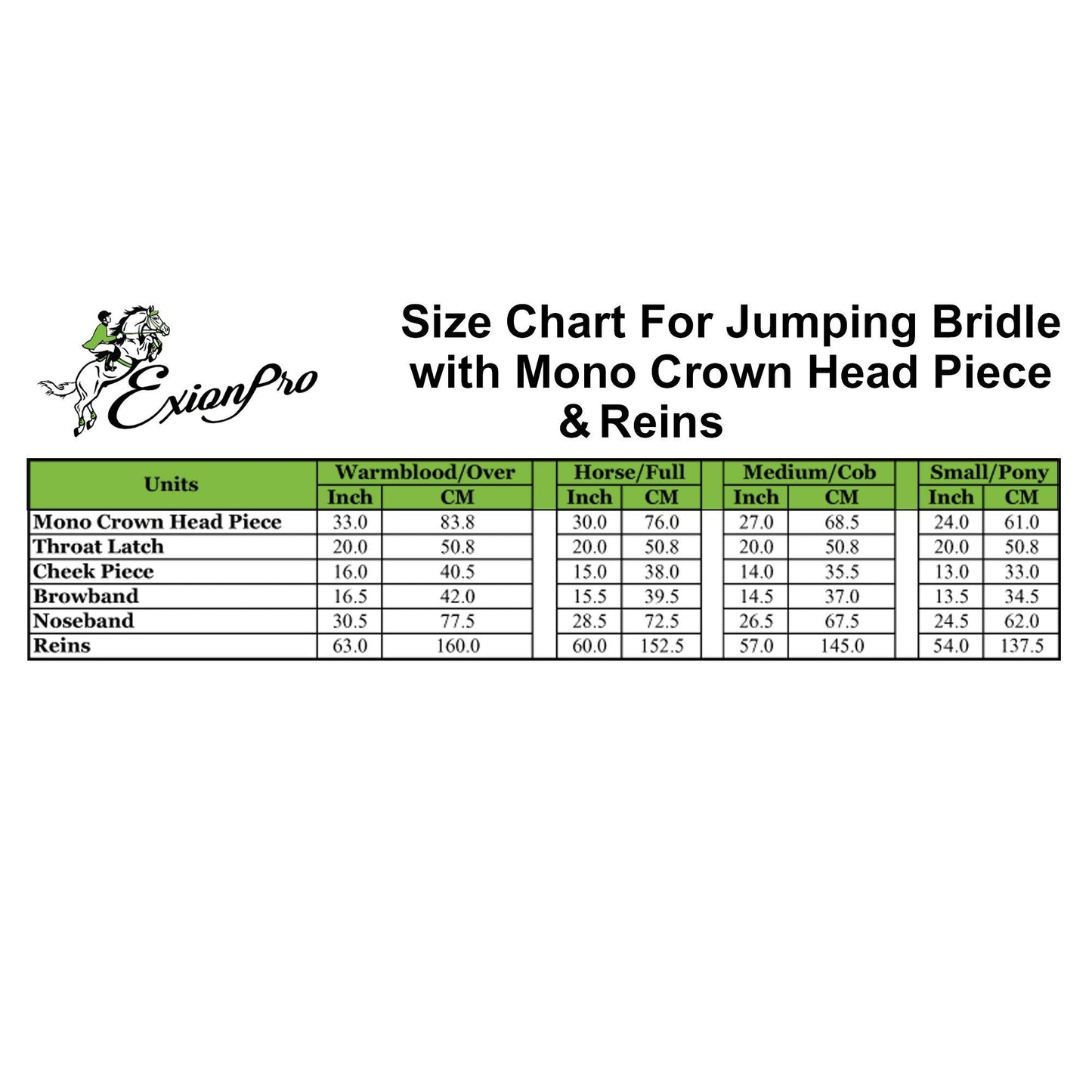 Replacement Noseband of ExionPro Fully Padded Snaffle Bridle with U Shaped Detachable Flash