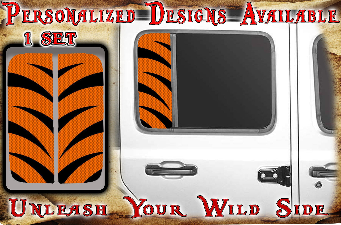 Side door window Tiger strips  116