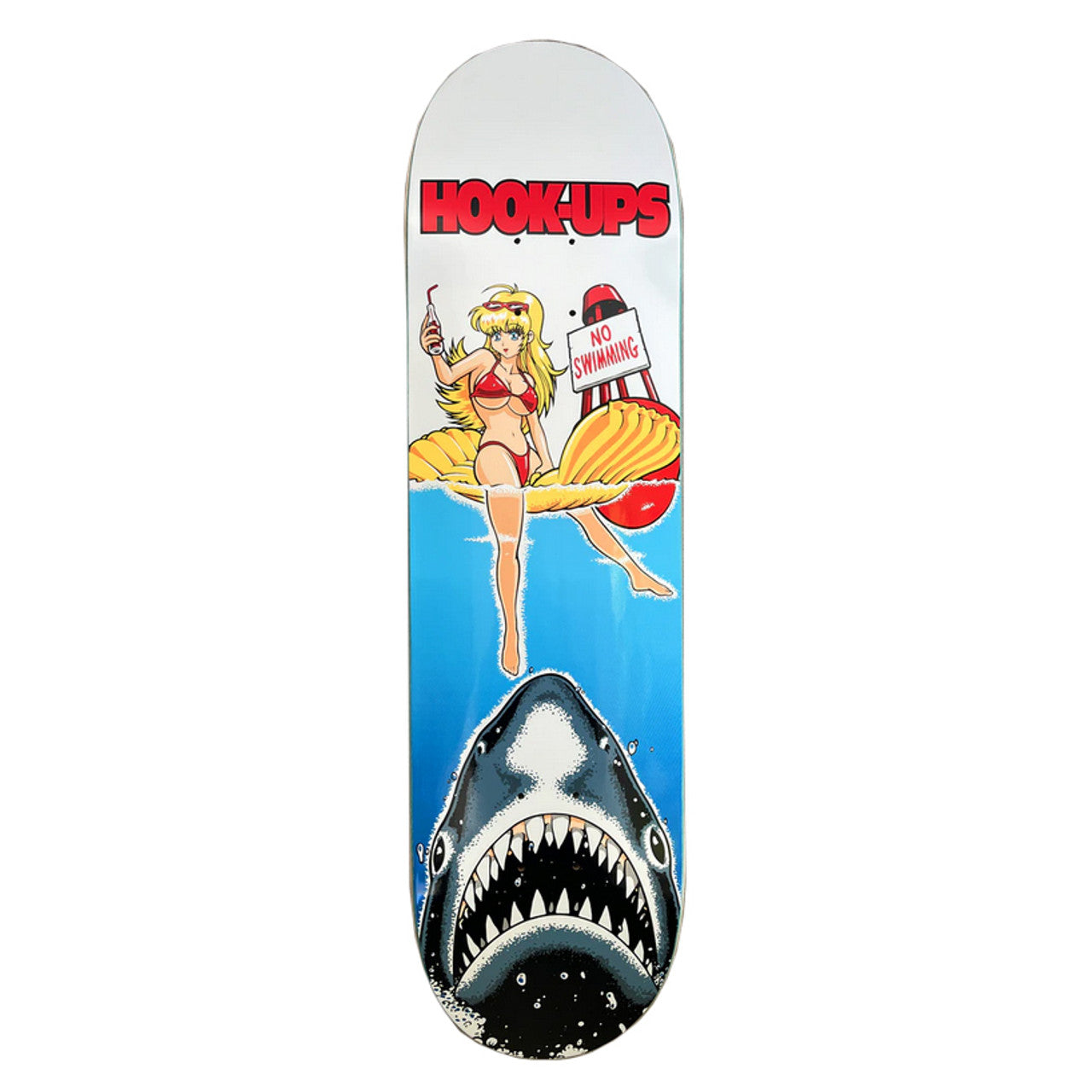 Hook-Ups No Swimming Skateboard Deck - 8.25″