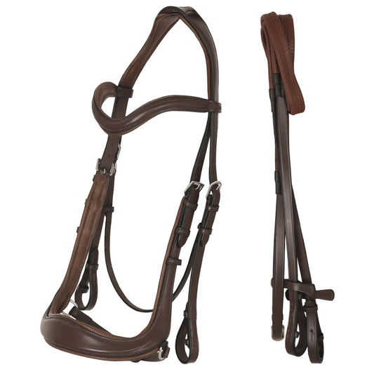 ExionPro Anti-Pressure Dressage Raised Comfort Padded Bridle