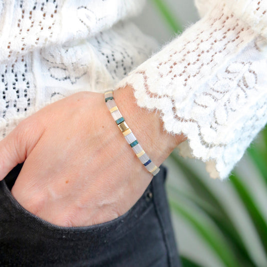 CASTAWAY - Tila Bead Bracelet - X-Large Size