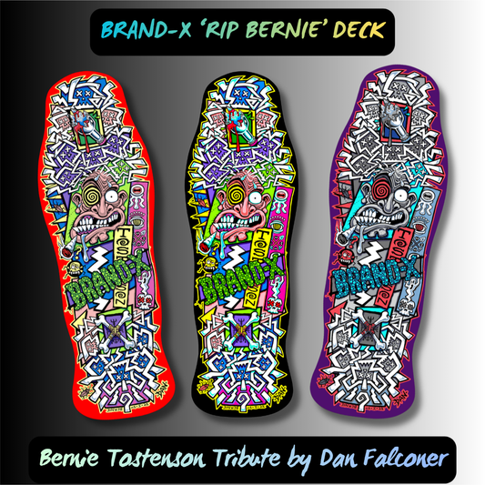 RIP Bernie Limited Edition, HAND-PAINTED Deck 10"x30.25" (PRE-ORDER, MARCH 2027)