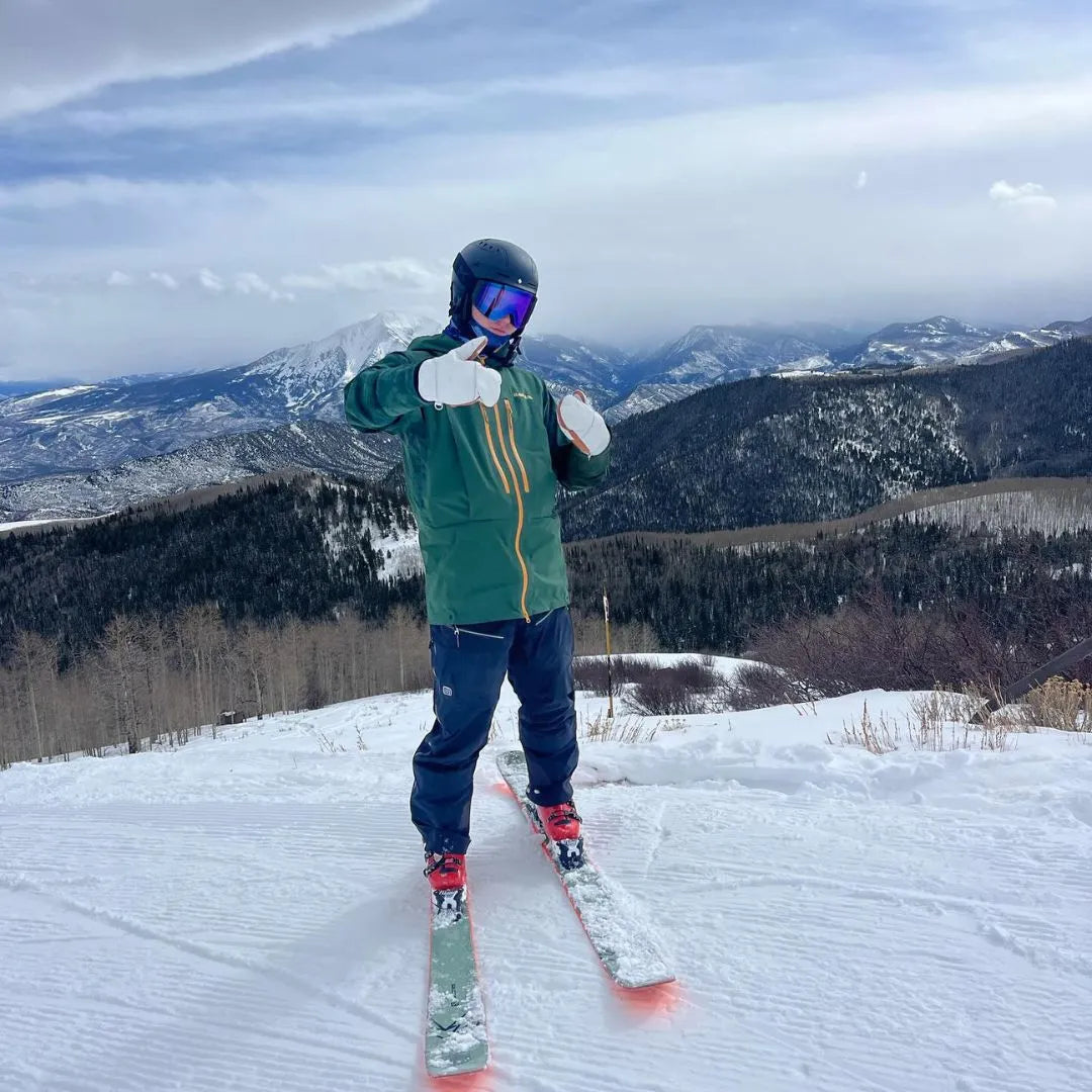 5280 Water Buffalo Leather Mitten - White