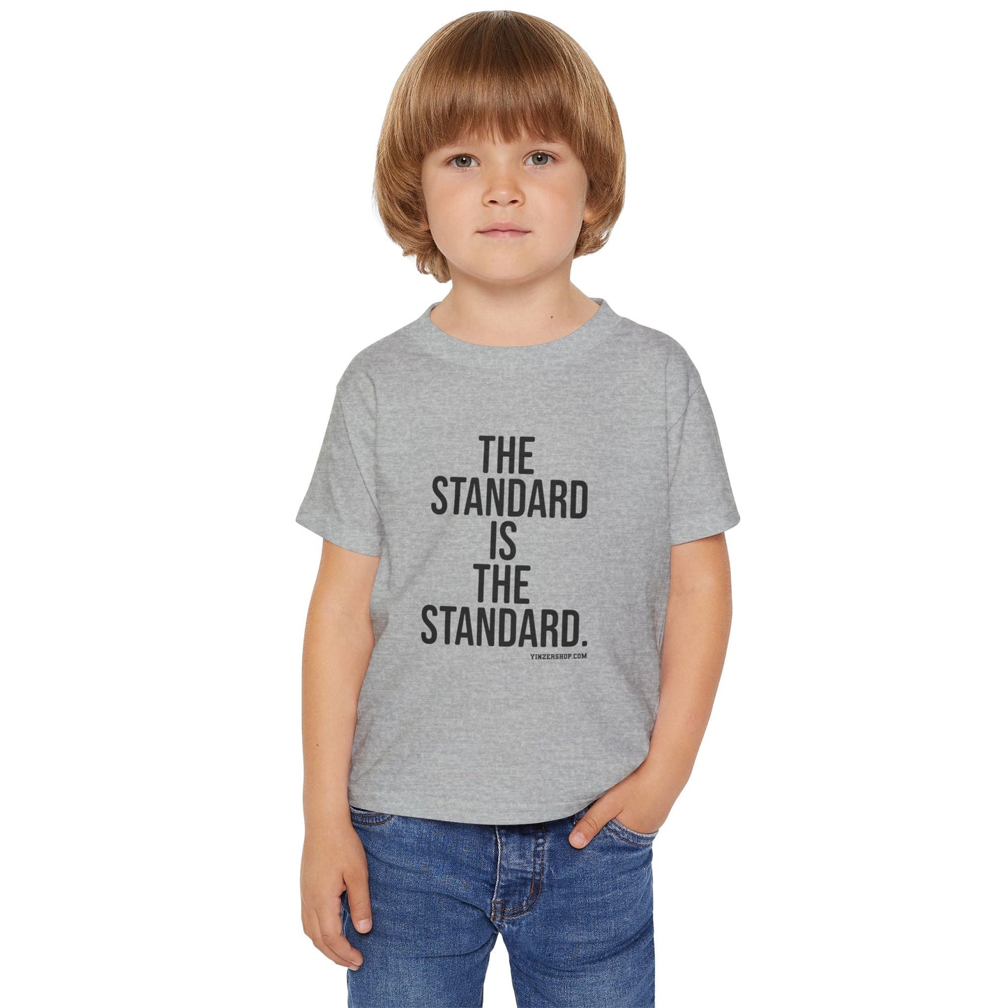 Toddler Cotton T-Shirt - The Standard Classic Fit Kids Cotton Tee by Printify