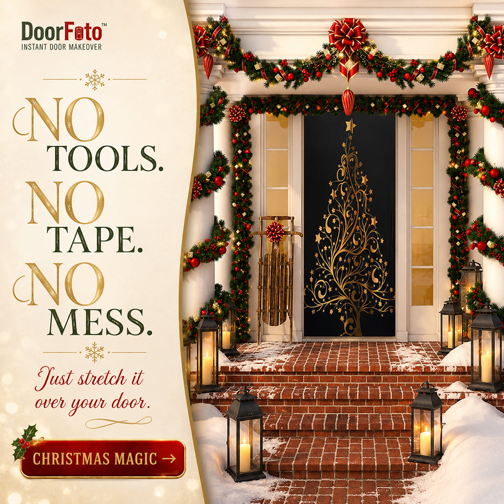 Christmas Tree Door Cover