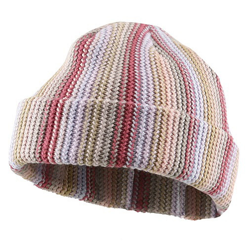 Crocheted Cuff Knit Beanie