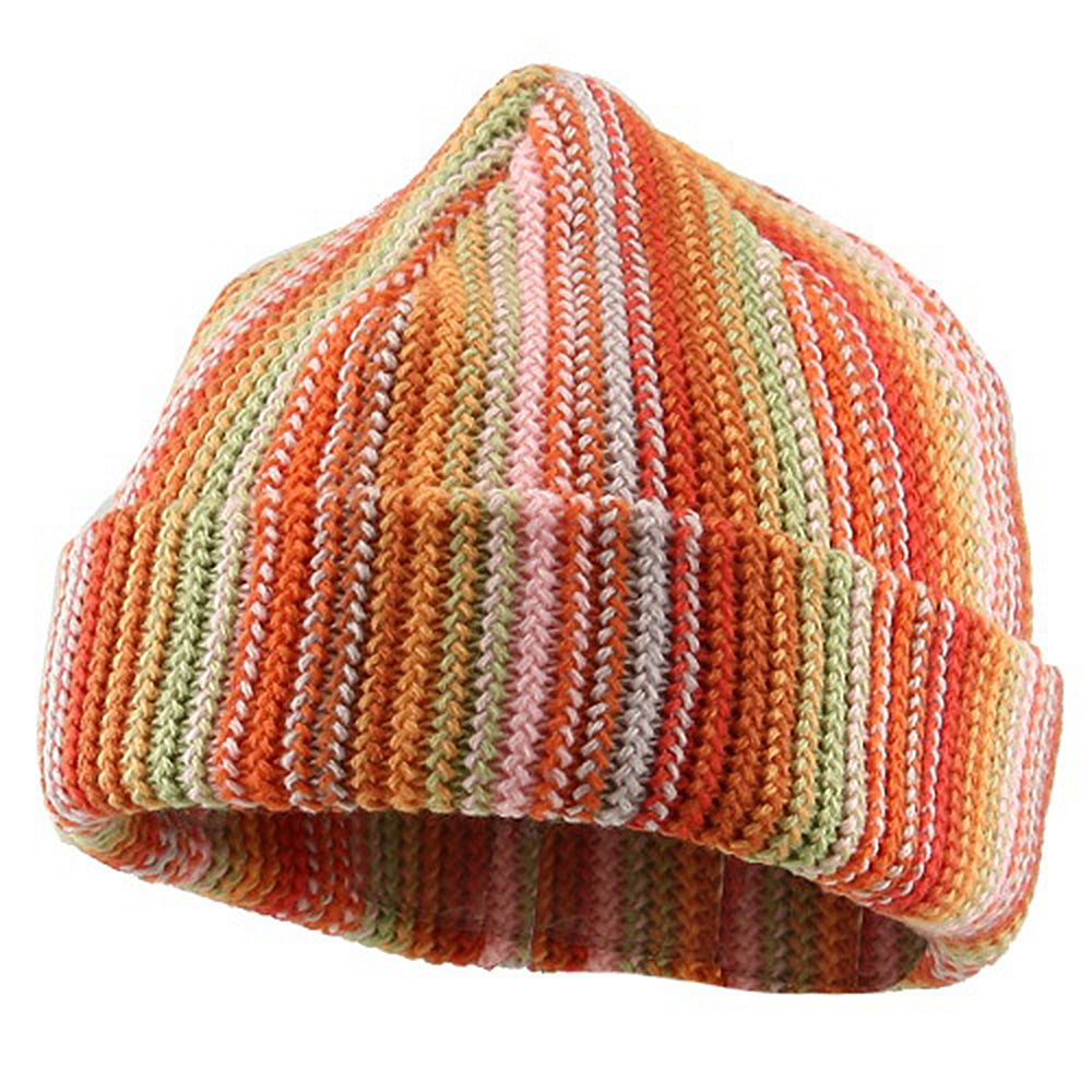 Crocheted Cuff Knit Beanie