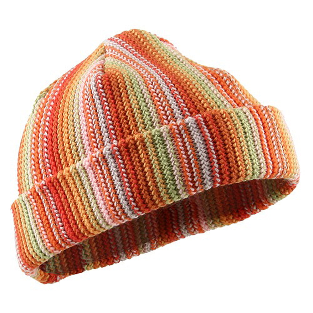 Crocheted Cuff Knit Beanie