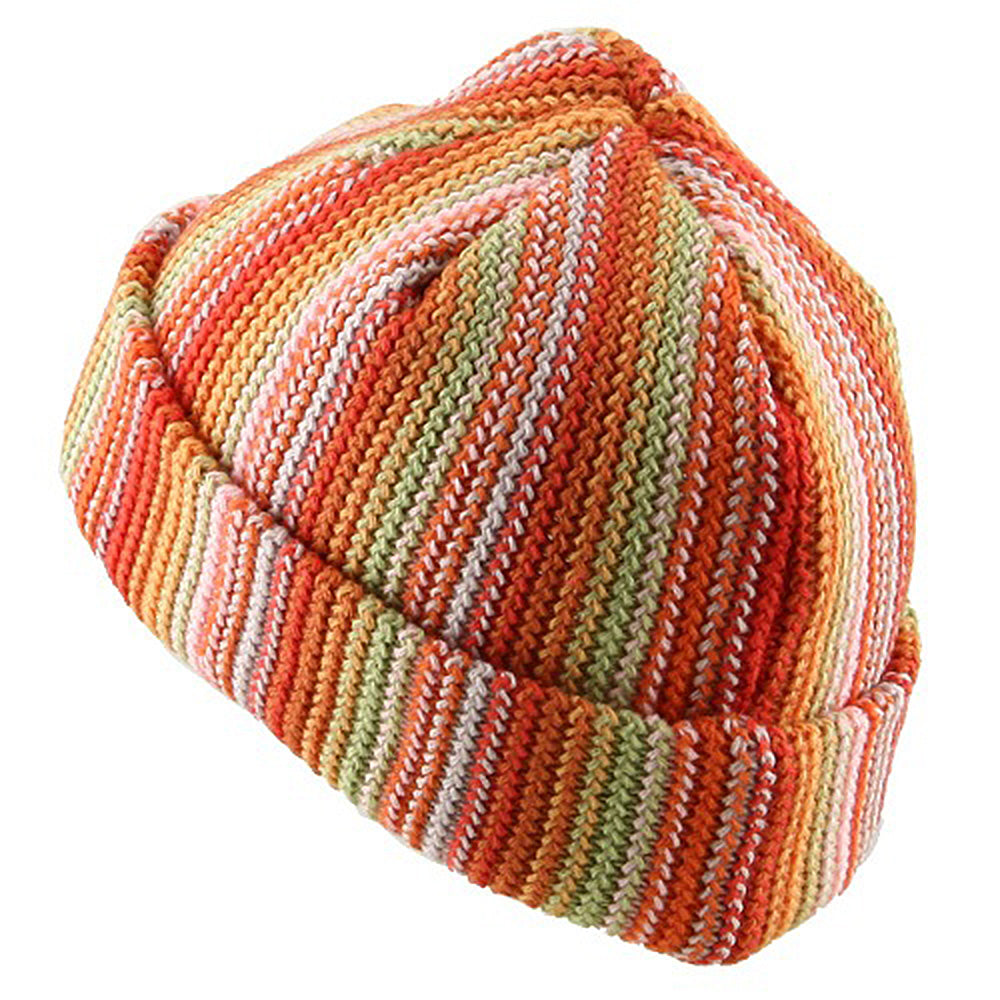 Crocheted Cuff Knit Beanie