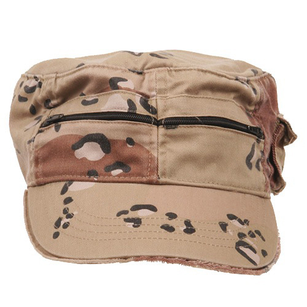 Zippered Enzyme Army Cap