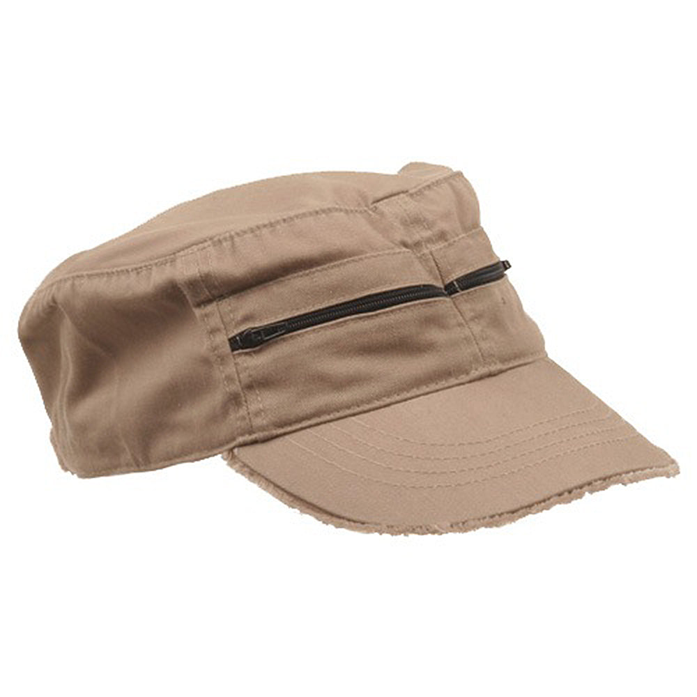 Zippered Enzyme Army Cap