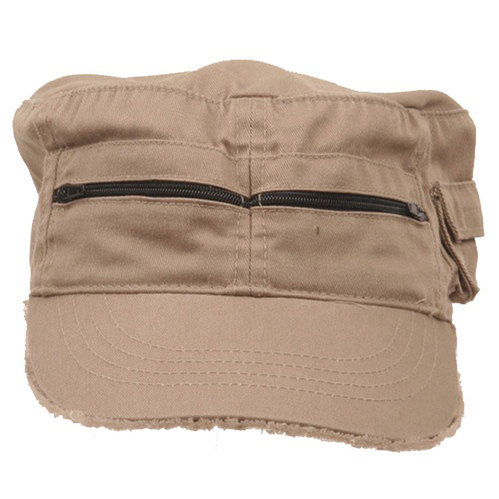 Zippered Enzyme Army Cap
