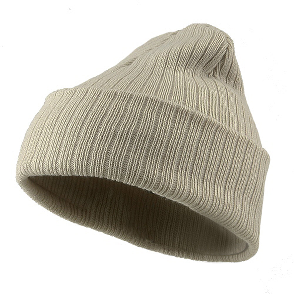 Acrylic Ribbed Cuff Beanie