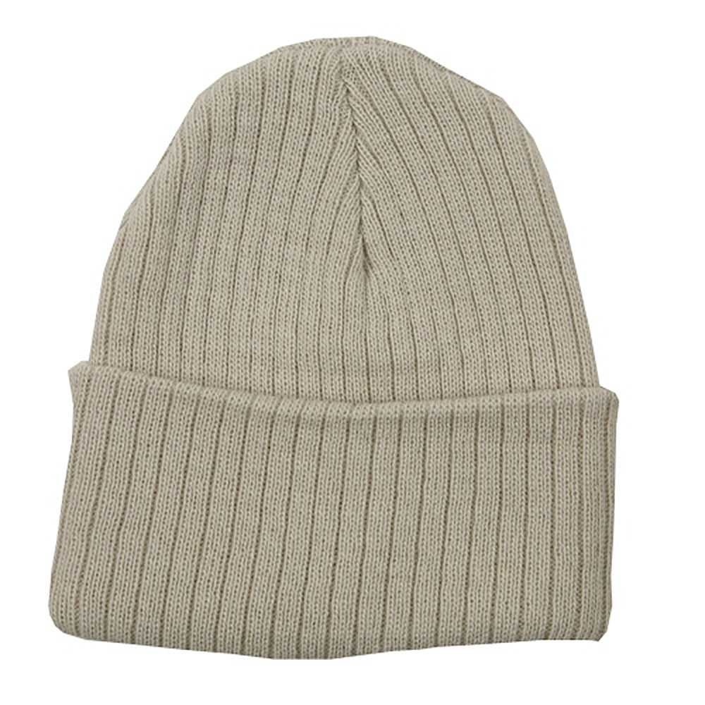 Acrylic Ribbed Cuff Beanie