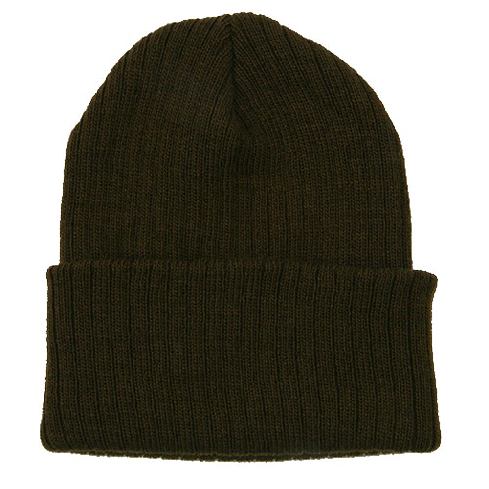 Acrylic Ribbed Cuff Beanie