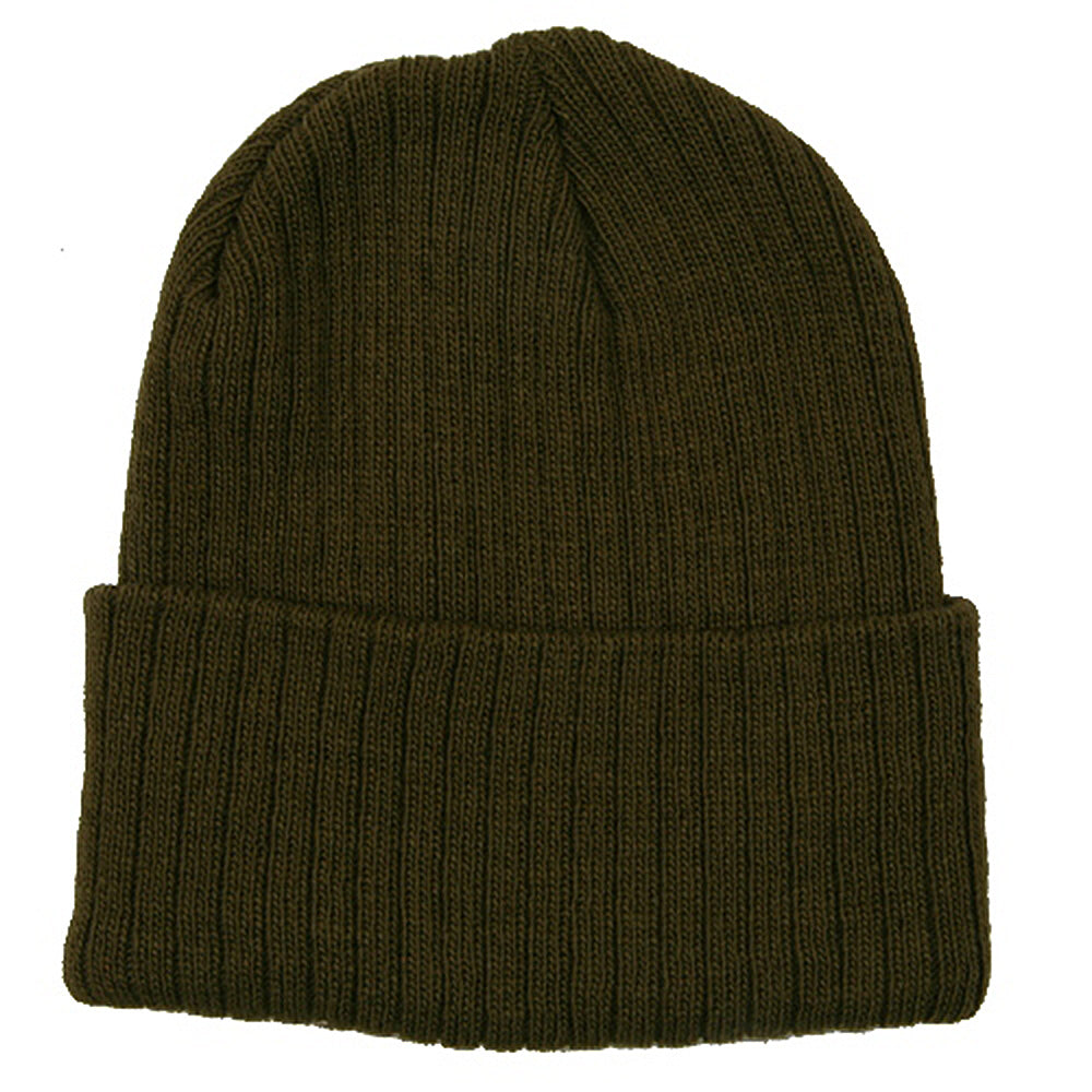 Acrylic Ribbed Cuff Beanie